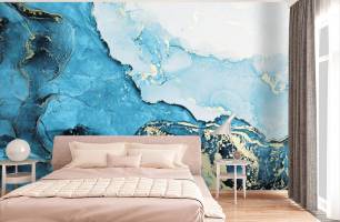 Wybierz Fototapeta Blue Fluid Art  na ścianę