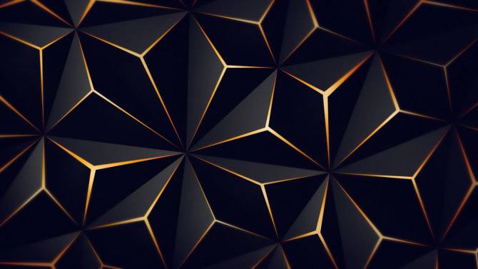Fototapeta geometryczne z złotem