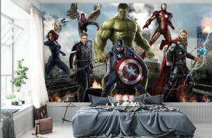 Wybierz Fototapeta Bohaterowie Marvela Tapety superbohaterowie na ścianę