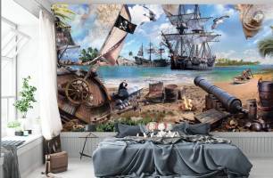Wybierz Fototapeta Wyspa Piratów  na ścianę