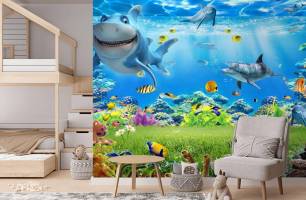 Wybierz Fototapeta Shark i jej przyjaciele  na ścianę
