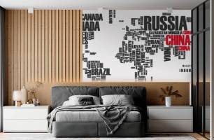 Wybierz Fototapeta Mapa krajów  na ścianę