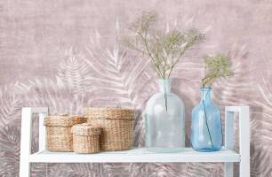 Wybierz Fototapeta Tropikalne liścia boho Styl boho na ścianę