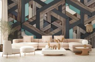 Wybierz Fototapeta Geometria ścian Fototapety Panele 3D na ścianę