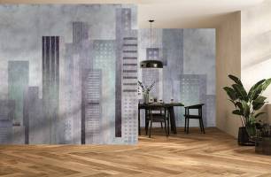 Wybierz Fototapeta Budynki graficzne Styl industrialny na ścianę