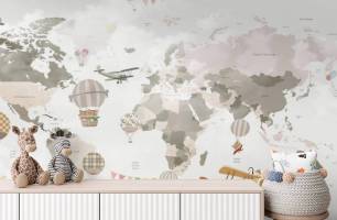 Wybierz Fototapeta mapa 3D dla dzieci Fototapeta dla nastolatka na ścianę