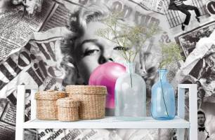 Wybierz Fototapeta Vintage Marylin Monroe  na ścianę