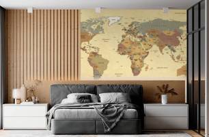 Wybierz Fototapeta Mapa geograficzna  na ścianę