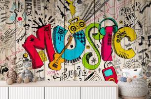 Wybierz Fototapeta ściana graffiti  na ścianę