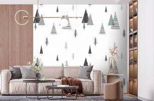 Wybierz Fototapeta Choinki pattern  na ścianę