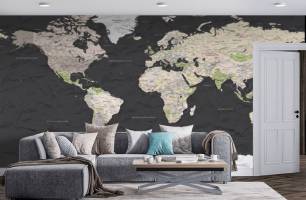 Wybierz Fototapeta Mapa świata  na ścianę