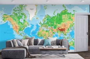 Wybierz Fototapeta Mapa Mapa tapety świata na ścianę