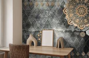 Wybierz Fototapeta Wzór mandala 3D Styl boho na ścianę