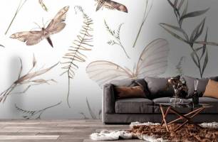 Wybierz Fototapeta Motyl pattern Fototapeta Pattern na ścianę