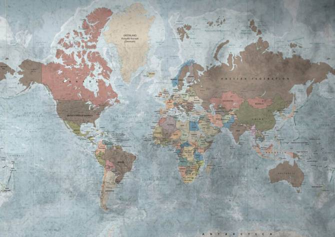 Fototapeta Stylowa mapa