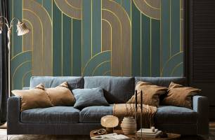 Wybierz Fototapeta Geometria linie Wnętrze glamour na ścianę
