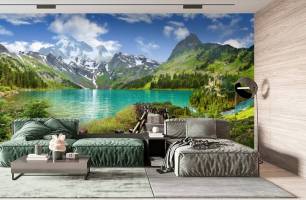 Wybierz Fototapeta Droga do jeziora Fototapeta natura na ścianę
