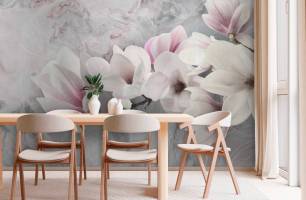 Wybierz Fototapeta Magnolia różowa  na ścianę