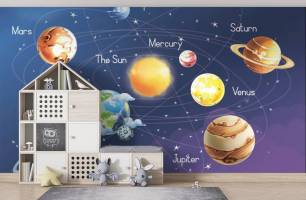 Wybierz Fototapeta Parada planet Fototapeta dla nastolatka na ścianę