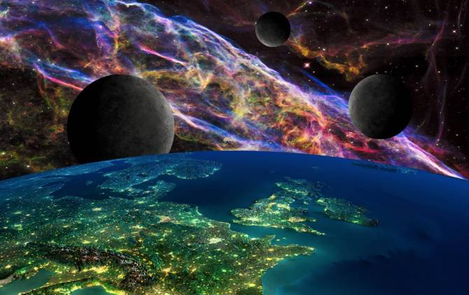 Fototapeta Kosmos i planety