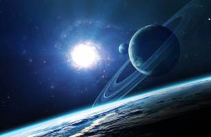 Wybierz Fototapeta Planeta w kosmosie Przestrzeń tapety na ścianę