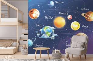 Wybierz Fototapeta Parada planet Fototapeta dla nastolatka na ścianę