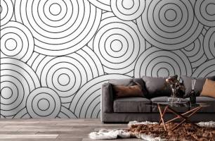 Wybierz Fototapeta 3D koła pattern Fototapeta Pattern na ścianę