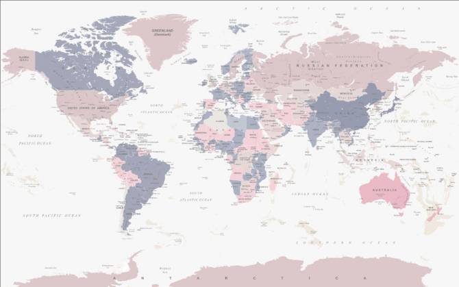 Fototapeta Mapa świata