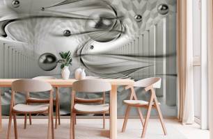 Wybierz Fototapeta Kolumny i kule 3D Fototapety 3D na ścianę