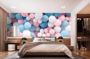 Wybierz Fototapeta delikatne balony Fototapety 3D na ścianę
