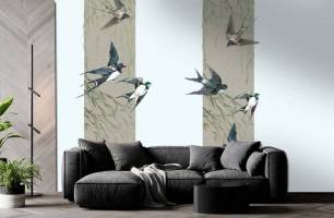 Wybierz Fototapeta Ptaki welness design Oaza spokoju na ścianę