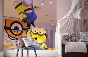 Wybierz Fototapeta miniony na sufit Tapety minionki na ścianę