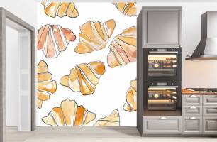 Wybierz Fototapeta Croissant do pokoju kuchni Tapeta do kuchni na ścianę