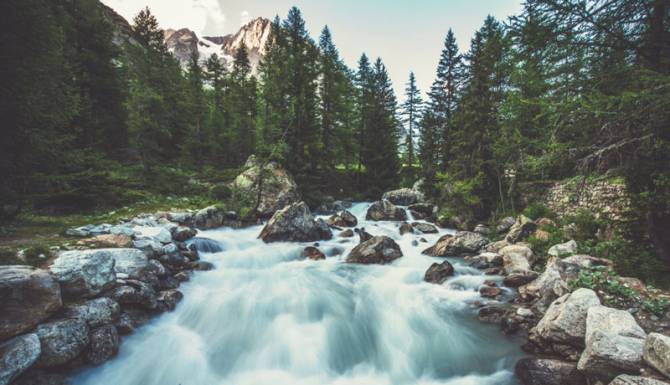 Fototapeta Gorski wodospad natura