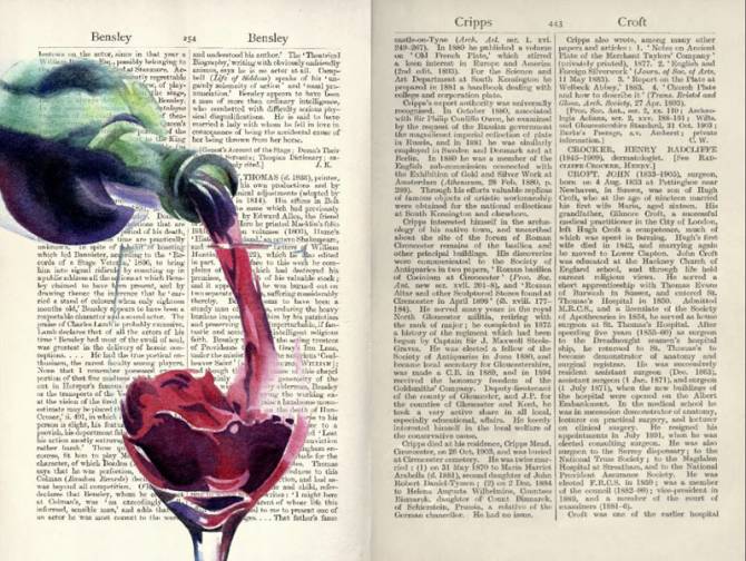 Fototapeta Gazeta wino wzór
