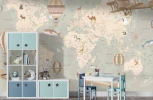 Wybierz Fototapeta Mapa Fototapeta Małe dzieci na ścianę