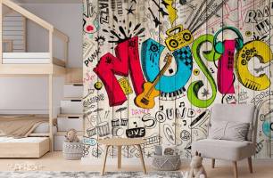Wybierz Fototapeta ściana graffiti Fototapeta dla nastolatka na ścianę