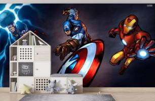 Wybierz Tapeta Avengers Walka Tapety superbohaterowie na ścianę