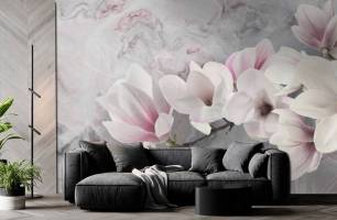 Wybierz Fototapeta Magnolia różowa Magnolia na ścianę