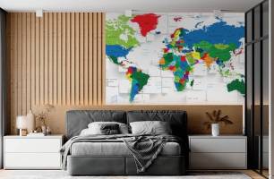 Wybierz Fototapeta 3D mapa  na ścianę