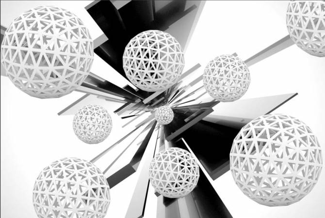 Fototapeta 3D koła geometria
