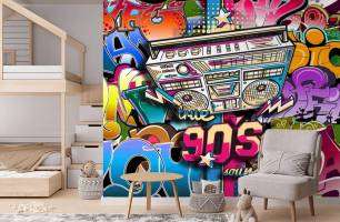 Wybierz Fototapeta Grafiti dla dziecka Tapety do pokoju dziecięcego na ścianę
