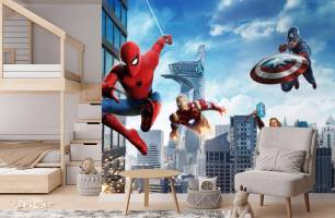 Wybierz Fototapeta Bohaterowie Marvela Fototapeta dla chłopca na ścianę