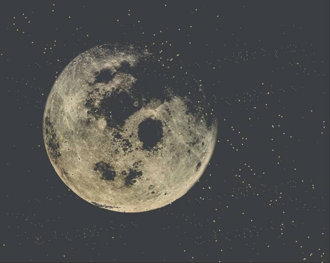 Fototapeta planeta złoto