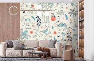 Wybierz Fototapeta Dinozaur pattern  na ścianę