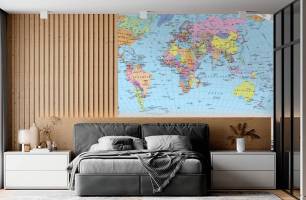 Wybierz Fototapeta Mapa świata  na ścianę