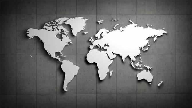 Fototapeta Mapa 3D
