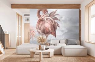 Wybierz Fototapeta Flamingo różowy  na ścianę