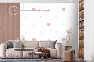 Wybierz Fototapeta Serduszka pattern  na ścianę