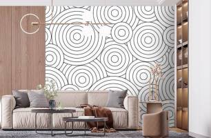 Wybierz Fototapeta 3D koła pattern  na ścianę